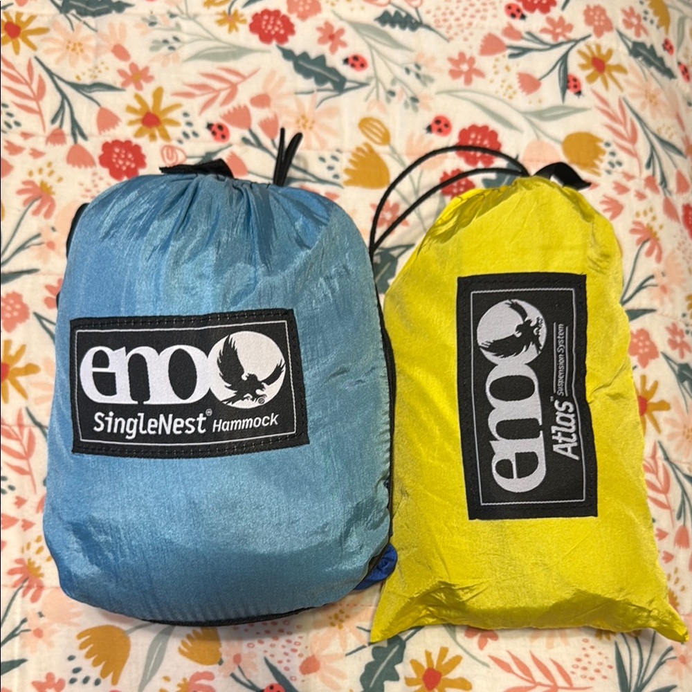SingleNest Hammock - Blue and Yellow